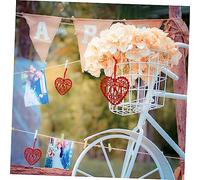 Parliky 60 piezas Decoración Colgante Corazón para Bodas y Día de San Valentín con Cuerda Conjunto Unidades para Puertas y Paredes