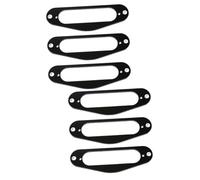 Parliky 6piezas Anillo De Montaje Para Guitarra Eléctrica De Soporte Para Pickup Single Coil y Accesorio y De Instalar Instrumentos Negro