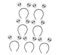 Parliky 7 Piezas Diadema con Lentejuelas de Halloween Adorables de Cabeza Alienígena Accesorio para Fiesta Temática Talla Estándar para Adultos