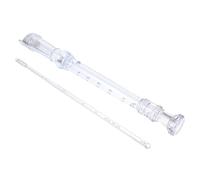 Parliky 8agujero Grabadora De Viento De Tono g Instrumento Musical De Abs Duradero Con Varilla De Limpieza Guía Inglés Para Principiantes Flauta Soprano Transparente