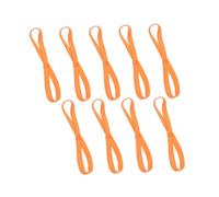 Parliky 9 Piezas Unidades Diademas Deportivas Elásticas Antideslizantes para Yoga Fútbol Jogging Unisex Bandas Pelo Ajustables Naranja Amarillo