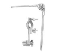 Parliky Abrazadera de Soporte para Cencerro y Platillo Diseño Compacto con Varilla Corta Montaje Resistente para Kit de Percusión y Rack de Batería