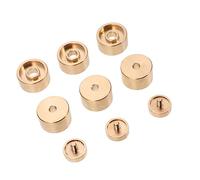 Parliky Accesorios Trompeta de Cobre Dorado Hebilla y Botón para Pistón, Prácticos y Resistentes al Desgaste, Diseño Excelente para Instrumentos Musicales