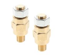 Parliky Adaptador de Terminal de Batería Poste Lateral de Latón Resistente Extensor de Rosca - Kit de Extensión para Conexión Estable y Resistente la Intemperie Compatible con Baterías