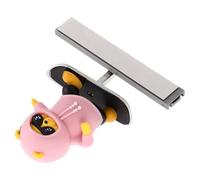 Parliky Adorno para Salpicadero de Coche con Oso Miniatura y Pista Deslizante Decoración Interior de Automóvil Divertida y Versátil Accesorio para Tablero Compatible con Varios Estilos