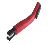 Parliky Afilador para Cuchillas de Patines de Hielo Piedra Gris y Mango Rojo, Herramienta Ligera y Portátil para Mantenimiento de Patines de Hockey, Accesorio Esencial para Uso en Pista