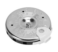 Parliky Afinador De Guitarra Cromático De 13 Tonos, Tubo Redondo De Metal Plateado, Portátil y Ligero Para Violín, Herramienta Precisa De Afinación Musical