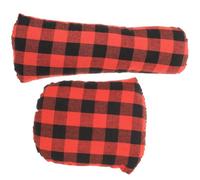 Parliky Alfiletero de aguja portátil rojo de lino y algodón, cojín de alfileres vintage para costura y planchado en casa, 2 piezas ligeras y resistentes a la decoloración