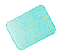 Parliky Alfombrilla Refrigerante para Colchoneta De Enfriamiento De Seda para y Gatos para Verano Lavable y Portátil Frutas Azul