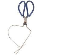 Parliky Alicates para Esmaltado de Cerámica Grandes de Acero Inoxidable, Herramienta Manual para Artesanía y Glaseado, Color del Mango Aleatorio, Adecuado para Esmaltar Color Aleatorio