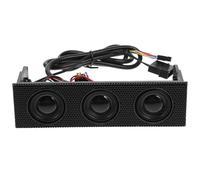 Parliky Altavoz del Panel Frontal para PC Negro Estéreo de Música