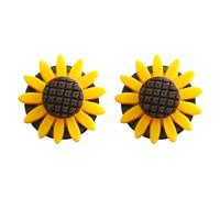 Parliky Ambientador para Coche Diseño de Girasol 2piezas Clip de Ventilación Plástico Difusor de Aromas Decoración Chic para Automóvil