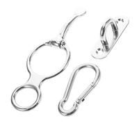 Parliky Anillo de Atado para Caballos con Perno Ojo Equipo Duradero para Entrenamiento Ecuestre Accesorio de Acero Inoxidable para y Segura