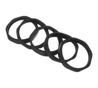 Parliky Anillos Antivuelco para Micrófono de Mano 5 Piezas Negras Accesorios de Plástico Antideslizantes para Ktv Bares y Escenarios Protección y Estabilidad para Micrófonos