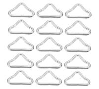 Parliky Anillos Triangulares De Acero Galvanizado 4,5 Mm, Paquete De 40 Piezas, Hebillas Resistentes para Trampolín, Correas, Bolsos y Manualidades