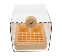 Parliky Bañera Colgante para Jaula de Pájaros con Función de Comedero y Bebedero Plato de Plástico Duradero para Loros Pequeños y Medianos Periquitos y Pinzones Fácil Montaje y Limpieza