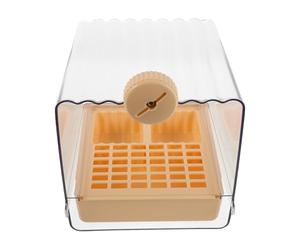 Parliky Bañera Colgante para Jaula de Pájaros con Función de Comedero y Bebedero Plato de Plástico Duradero para Loros Pequeños y Medianos Periquitos y Pinzones Fácil Montaje y Limpieza