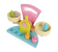 Parliky Báscula de Madera Bloques Móviles, Juguete Didáctico de Conteo y Equilibrio, Kit Educativo Montessori para Aprendizaje Matemático y Desarrollo Cognitivo Infantil