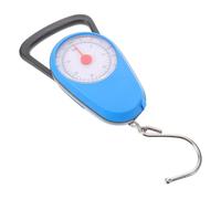 Parliky Báscula Portátil de Resorte para Pesca y Cocina, Gancho Colgante de 35 Kg, Escala Mecánica Azul para Mariscos, Alimentos y Uso al Aire Libre