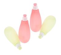 Parliky Bidé Portátil para Ñiño 350 Ml Pulverizador de Flujo de Agua Botella de PP Reutilizable 4 Piezas 2 Verde Claro 2 Rosa Claro Esencial para Higiene y Baño de Recién
