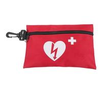 Parliky Bolsa de Primeros Auxilios Ligera Gran Capacidad para Camping y Barco, Organizadora de Medicamentos de Tela Roja para Emergencias al Aire Libre Color Aleatorio