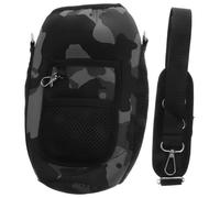 Parliky Bolsa Térmica para Botellas de Agua de Medio Galón con Correa Bandolera Ajustable, Funda Aislante de Neopreno Camuflaje Negro con Hebilla Metálica, Adecuado para Deportes