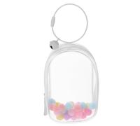 Parliky Bolsa Transparente para Figuras con Anillo y Campana Estuche de PVC para Exhibir y Almacenar Muñecas Pequeñas Diseño Compacto y Visible para Coleccionistas