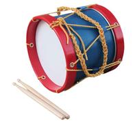 Parliky Caja de Batería Infantil Pequeña con Piel de Cordero, Baquetas para Caja de Marcha, Instrumento Musical Educativo, Juguete de Percusión Adecuado para Iniciación Musical