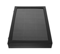 Parliky Caja Expositora con Tapa Transparente, 35x24 CM | Organizador Negro con Cierre, Vista Clara y Diseño de Ranuras Múltiples para Uso Profesional y Hogar
