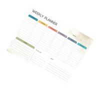 Parliky Calendario Borrable Adhesivo para Nevera 30x40 Cm, Pegatina de Pizarra Ligera Semanal de Pvc Fina Resistente, Organizador de Notas para Planificación Familiar y Oficina