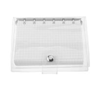 Parliky Carpeta Transparente para Libro de Sueltas con Cubierta Rígida Resistente y Papel de Recambio Cuadriculado para Planificador y Estudio