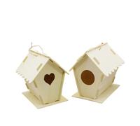 Parliky Casa De Pájaros De 2 Piezas con Vista De Nido Nido Delicado Decoración Rústica para El Casa De Pájaros Rural Rústica