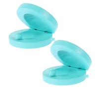 Parliky Castañuelas de Madera para 2 Piezas Resistentes al Desgaste Color Rojo Sandía Juguete Educativo Musical para Desarrollo Temprano y Coordinación Mano-Ojo en Casa