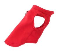Parliky Chaleco Térmico para Perros Pequeños y Medianos Chaleco Polar de Forro Polar Rojo Talla S Abrigo Cálido para Invierno y Otoño Ropa para Perros D Ring para Correa Protector