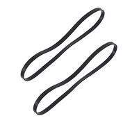 Parliky Cinturón de Goma Plano para Tocadiscos, Correa de Repuesto para Fonógrafo, 2 Piezas, Tamaño 235 Mm X 4 Mm, Accesorio para Grabadora Vintage, Color Negro, Compatible Máquina