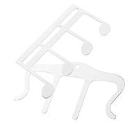 Parliky Clip de Libro para Partitura Metálico en Forma M, 2 Piezas, Color Plata, Superficie Lisa para Reducir Confusión, Adecuado para Lectura y Tocar Instrumentos