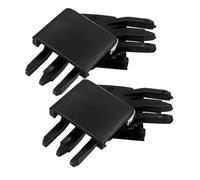 Parliky Clips de Ventilación para Rejilla de Aire Acondicionado de Coche, 4 Piezas Negras, Ajuste para Tablero de Automóvil Compacto, Piezas de Repuesto Resistentes y Fáciles de Instalar