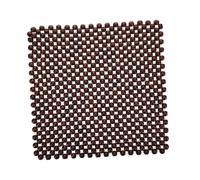 Parliky Cojín Asiento Coche Madera Transpirable Verano Almohadilla Ergonómica para Conductor Cojín Fresco Natural para Asiento Delantero Fácil Instalación Duradero y Práctico para