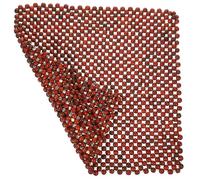 Parliky Cojín de Asiento de Cuentas de Madera para Coche Alfombrilla Veraniega Transpirable Tamaño 1-2 CM 1 Unidad Adecuado para Conducir y Viajar Verano