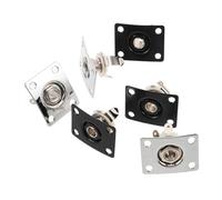 Parliky Conector Jack de Guitarra Eléctrica Metal Rectangular 6,35 Mm 6 Piezas Señal Estable para Práctica en Casa y Actuaciones en Escenario