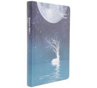 Parliky Cuaderno A5 de Tapa Dura Diseño Nocturno Luminoso Cuadernos de Notas Creativos para Diario Papelería para Estudiantes Libreta Ilustrada Páginas Acuarela Coloridas