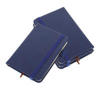 Parliky Cuadernos de Bolsillo A7 3 Piezas, Bloc de Notas Portátil Pequeño en Línea, Color Azul Oscuro, Cuaderno para Diario y Notas, Ligero y Práctico para Oficina y Escuela