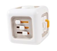 Parliky Cubo Sensorial Montessori para Bebés Juguete Educativo Multifuncional con Seis Caras para Desarrollo Cognitivo y Habilidades Motrices para Pequeños y Actividades Tempranas