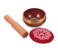 Parliky Cuenco Tibetano para y Yoga Hecho Mano con Martillo Incluye Cojín y de Madera para Relajación y Práctica Espiritual Portátil y Diseño