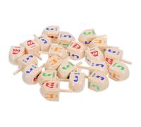 Parliky Dreidels de Madera Hechos a Mano 20 Piezas para Janucá Juguetes Educativos para Decoración Tradicional para Celebraciones Culturales y Juegos Familiares