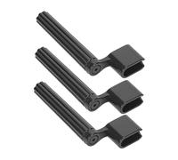 Parliky Enrollador Manual de Cuerdas de Guitarra Negro Abs 3 Piezas Fácil de Usar y Portátil para Guitarra y Ukelele en Familias y Entusiastas Música