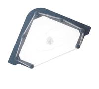 Parliky Escurreplatos Triangular para Fregadero con Bolsa de Malla Adhesiva Soporte para Residuos y Colador de Cocina Filtro Práctico para Restos de Comida Fácil Instalación sin Marcas