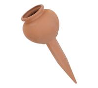 Parliky Estacas de Autorriego para Plantas de Terracota, Riego Automático | Macetas de Hortalizas y Plantas de Interior, Uso Exterior, Color Marrón, 21x8,6x8,6cm