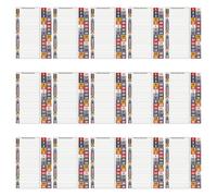 Parliky Etiquetas Impermeables para Cajas Eléctricas, Pegatinas Numeradas Autoadhesivas para Paneles de Disyuntores, 15 Hojas para Organización y Mantenimiento en Centros de Carga