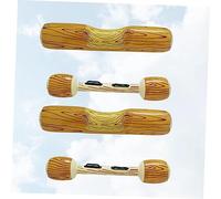 Parliky Flotadores Hinchables para Piscina con Asiento de Remo Juguetes Acuáticos con Diseño Madera Familiar para Playa y Piscina Fácil Inflado y Almacenamiento Compacto